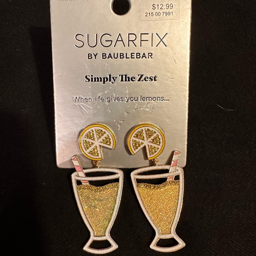 NWT Sugarfix by BaubleBar Lemonade Earrings